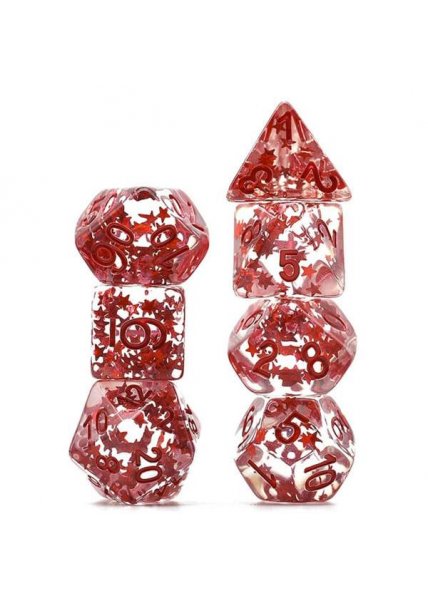 DICE 7-set: Red Foil Stars Fragment